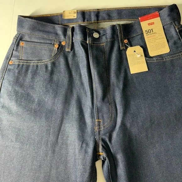 Men's Straight Denim Jeans - Deep Blue
